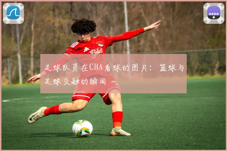 足球队员在CBA看球的图片：篮球与足球交融的瞬间